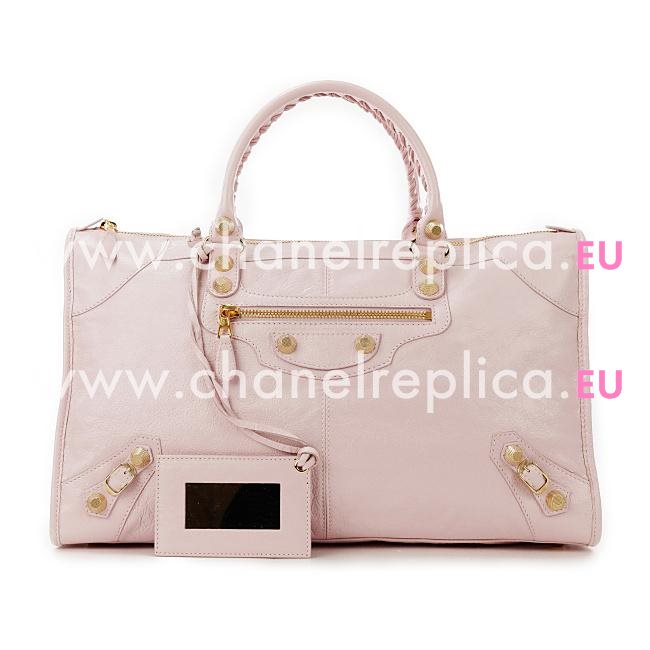 Balenciage Gaint 12 Work Lambskin Gold hardware Bag CandyPink B5176624