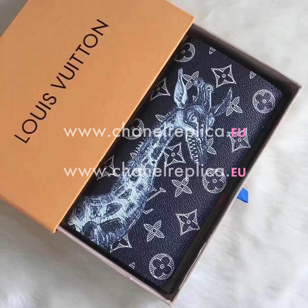 Louis Vuitton Brazza Monogram Canvas Wallet Encre M66025