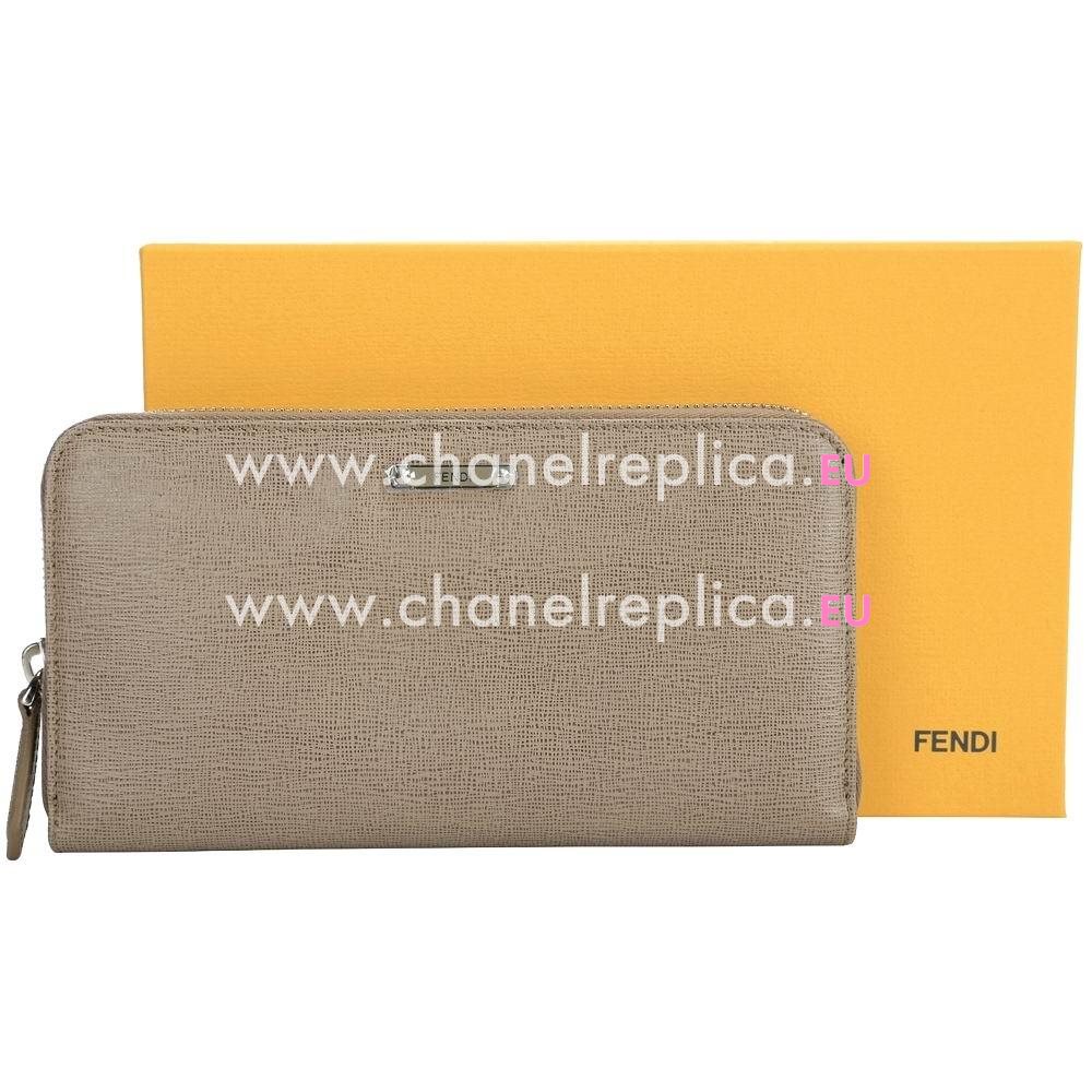 FENDI Calfskin Wallets Bag Khaki F4810797