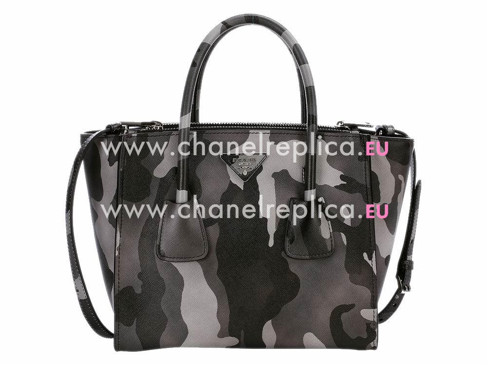 Prada Glace Camouflage Color Calfskin Triangle Logo Bag P497309