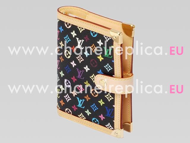 Louis Vuitton Monogram Multicolore Ring Agenda PM R20895