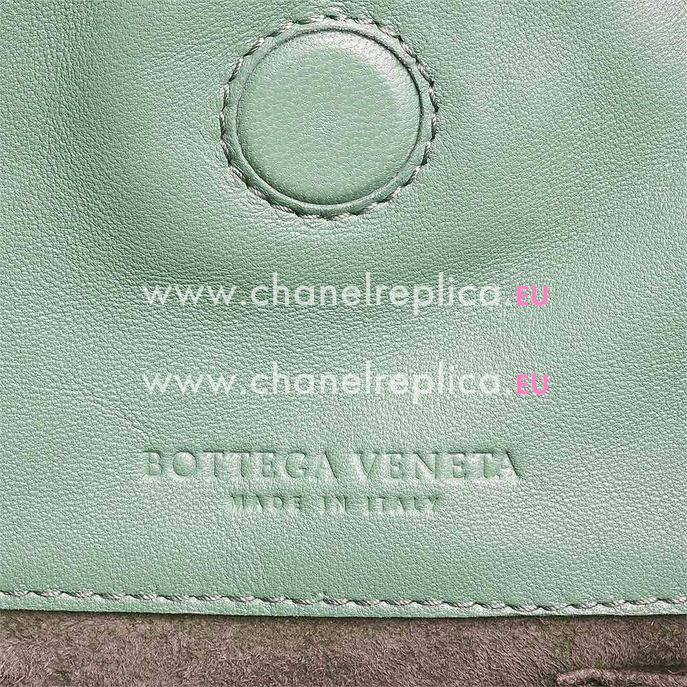 Bottega Veneta Campana Classic Nappa Woven Shouldbag Apple green B6110306