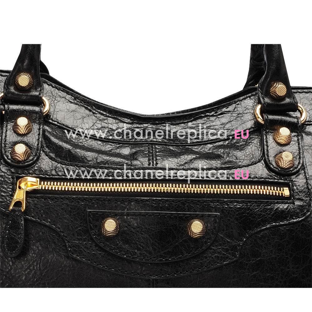 Balenciage Hamilton Part Time Lambskin Gold hardware Classic Bag Black B2055007