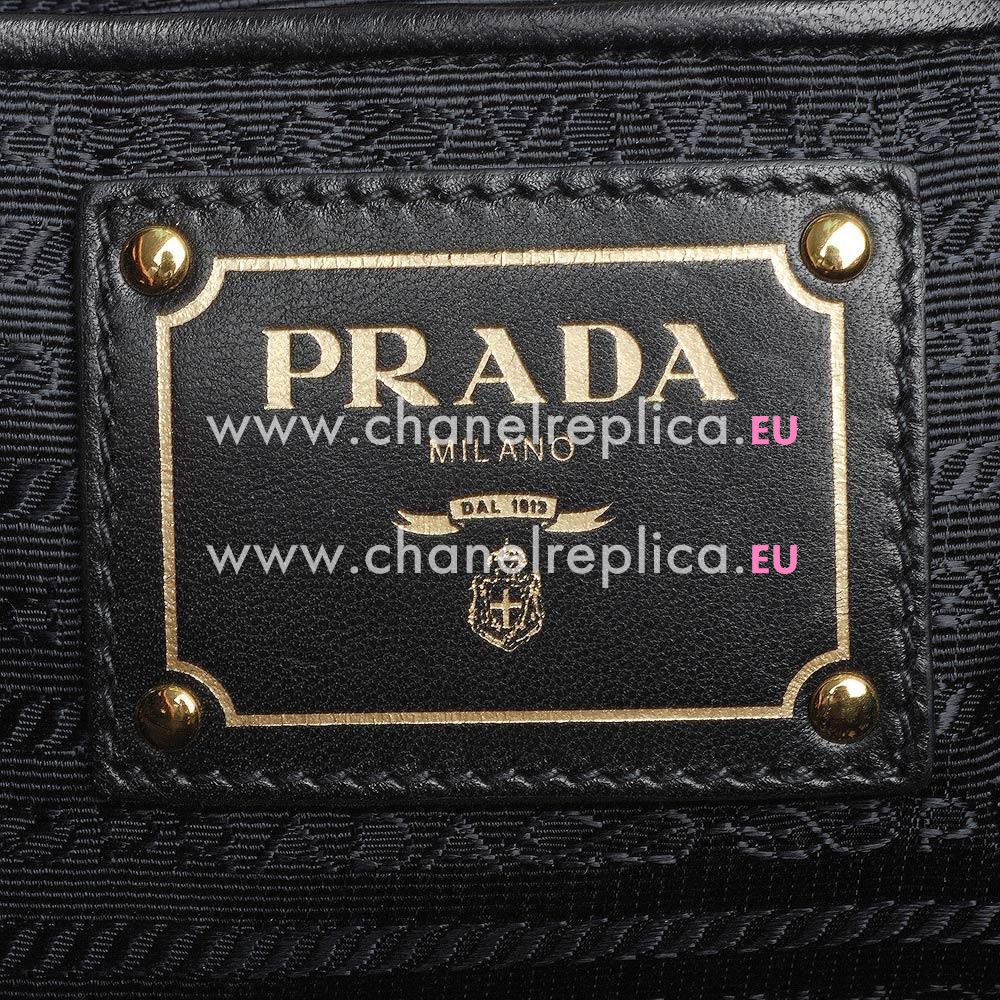 Prada Nylon Tessuto Gaufre Large Tote In Black PR565811