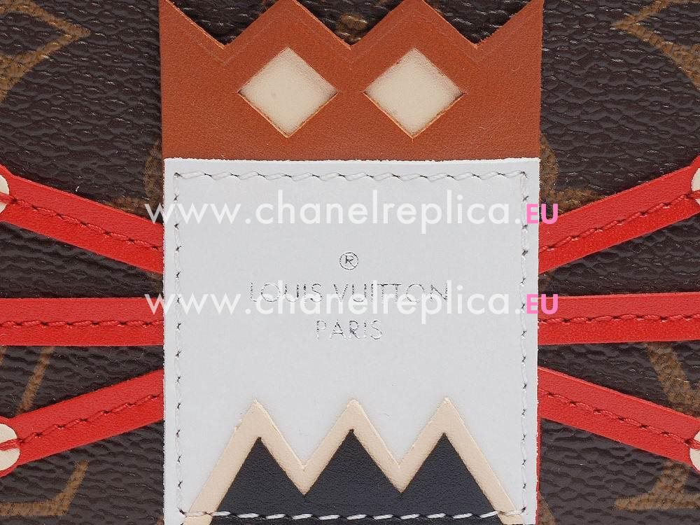 Louis Vuitton Monogram Canvas Tribal Mask Key Pouch M60213