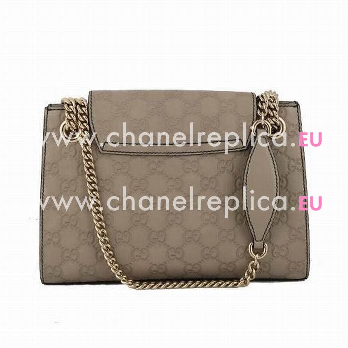 Gucci Emily Guccissima Calfskin shoulder Bag In Gray G559430