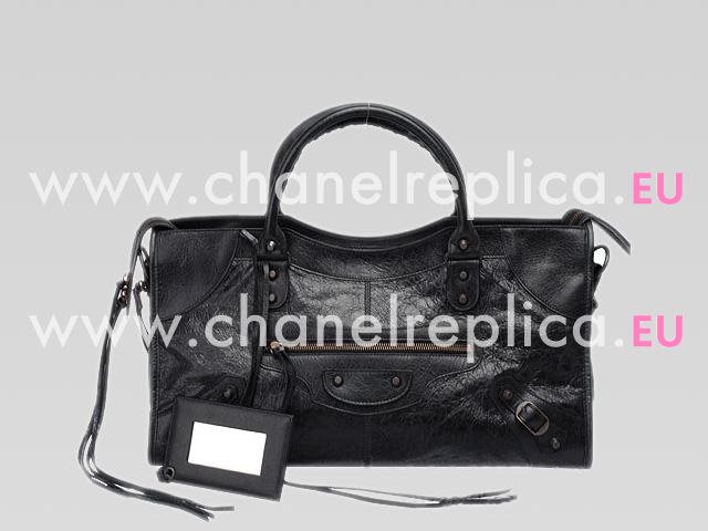 Balenciaga Part-Time Planet Small Stud Bag In Black 168028BC