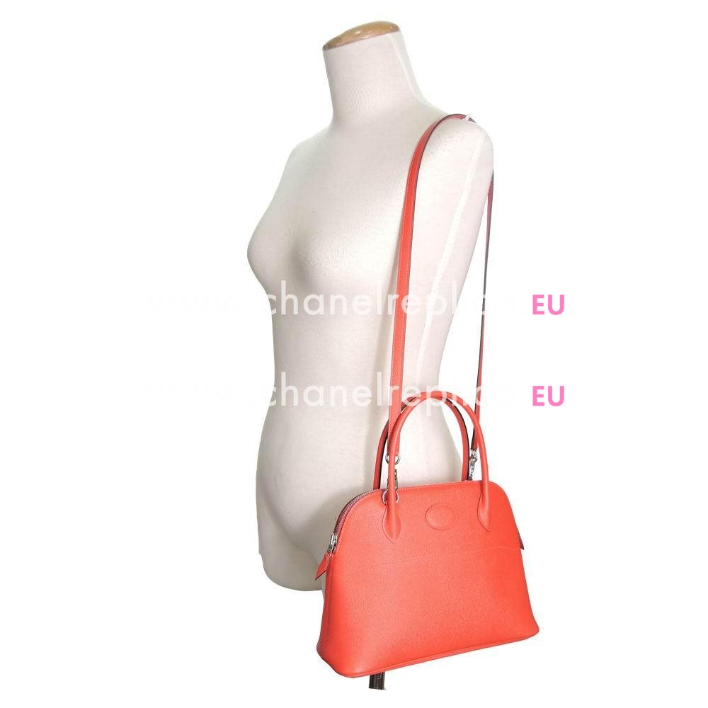 Hermes Bolide Epsom Leather Shoulder/Handbag In Coral Red HBO68402F7