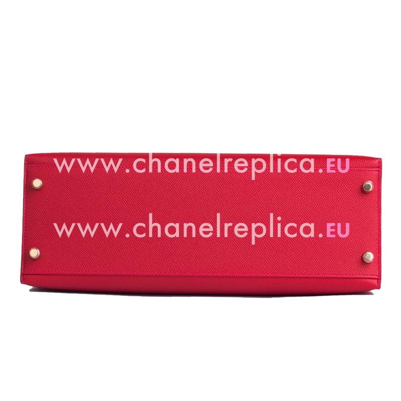 Hermes Kelly 32 Dark Red Epsom Leather Gold Hardware Handbag HK1032GQH