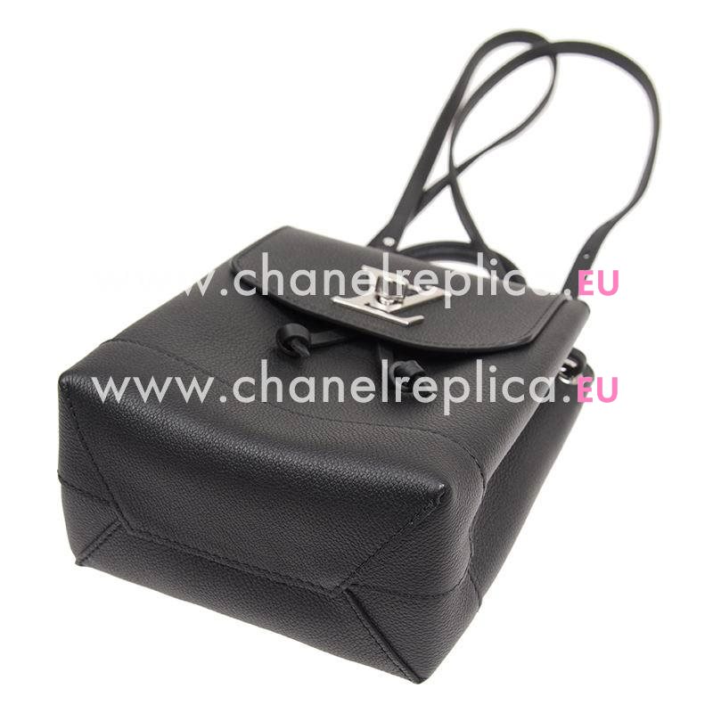 Louis Vuitton Soft Calfskin Lockme Backpack Mini Noir M54573