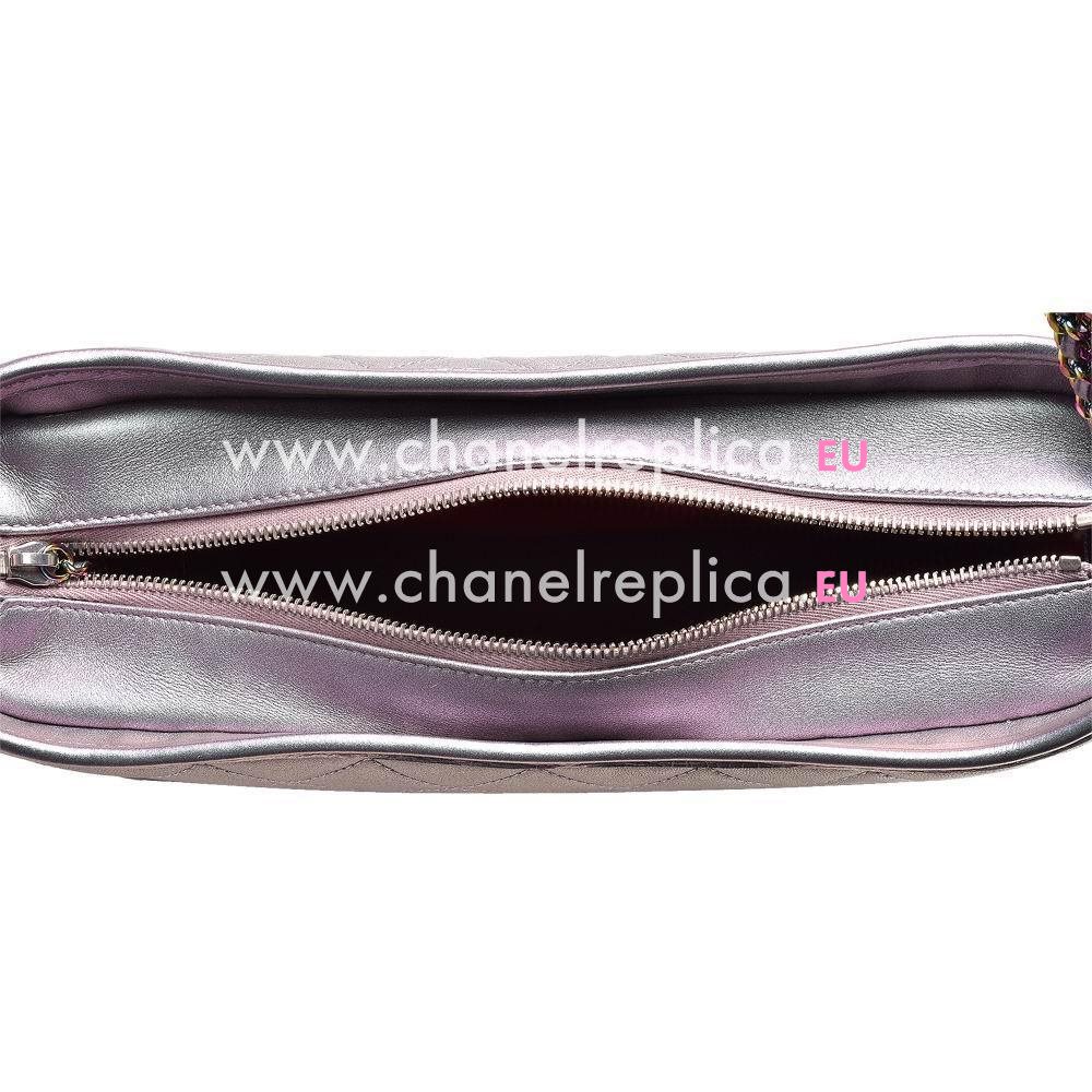 Chanel Gabrielle Two-tone Chain Calfskin Leather Shouldbag Metal-Purple A93824MEPUR