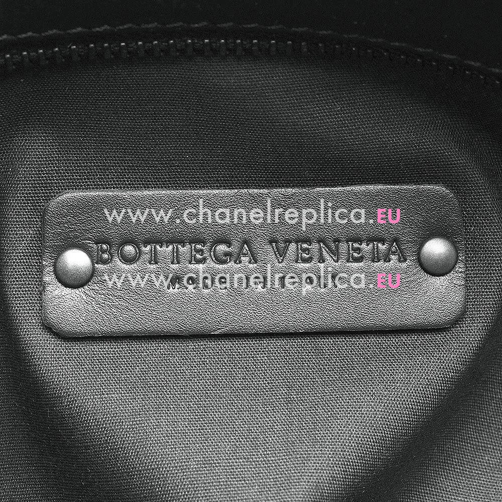 Bottega Veneta Classic Calfskin Woven Shouldbag Gray B5170748