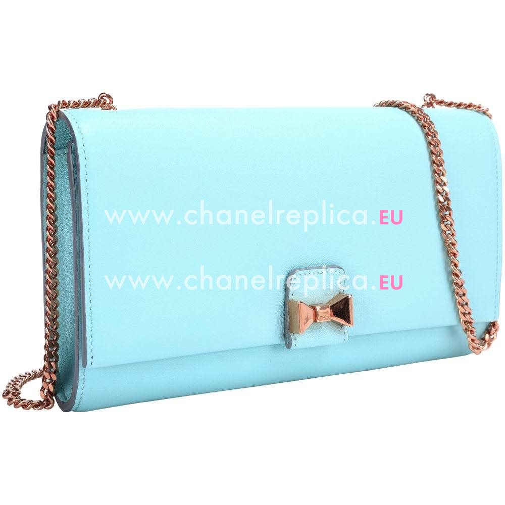 Chloe Baylee Goatskin Hand Bag In Water Blue C5613071