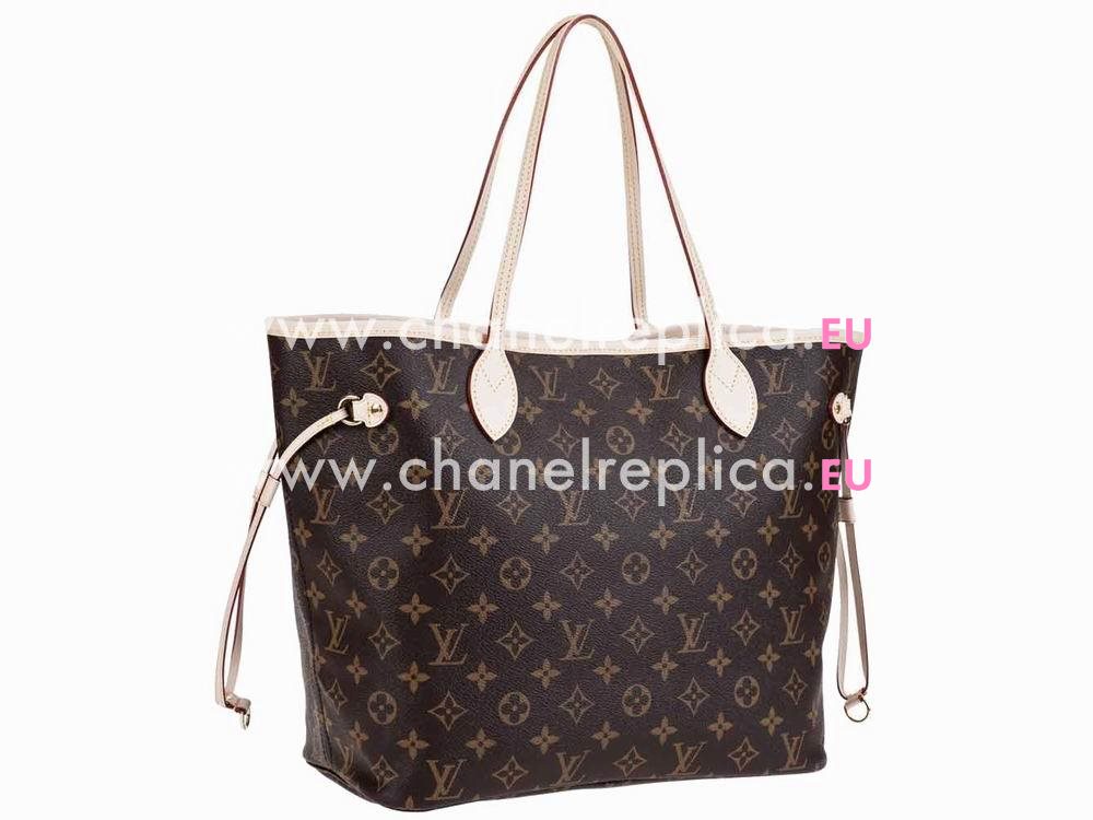 Louis Vuitton Monogram Canvas Neverfull MM Fushcia M40996