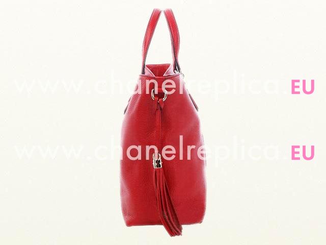 Gucci Soho Embossed Calfskin Tote Bag Red G360259