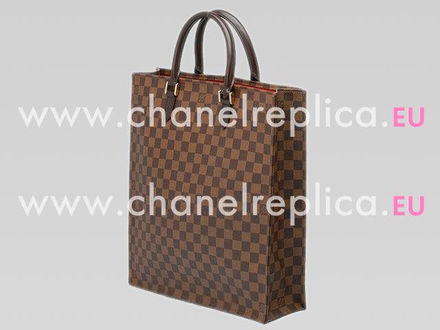 Louis Vuitton Damier Ebene Canvas Sac Plat Handbag N51140