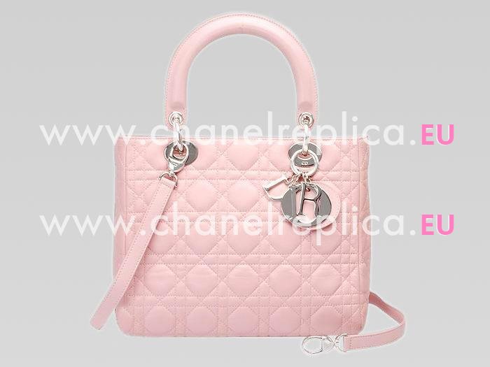Lady Dior Cannage Lambskin Pink(Gold Hardware) D3025