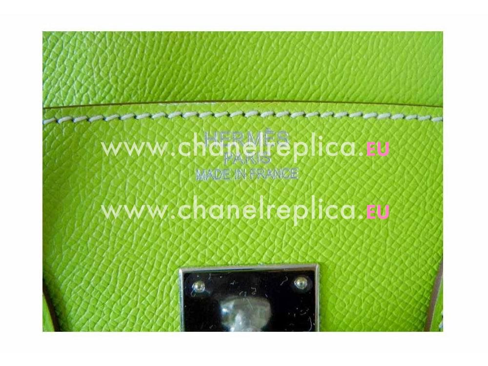 Hermès Birkin 35 Kiwi Candy Epsom Leather Palladium Hand Sew H1035YGY