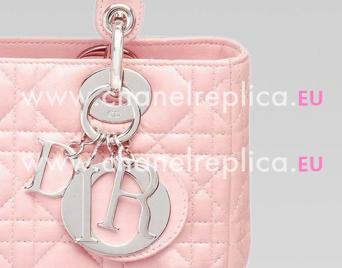 Lady Dior Cannage Lambskin Pink(Gold Hardware) D3025