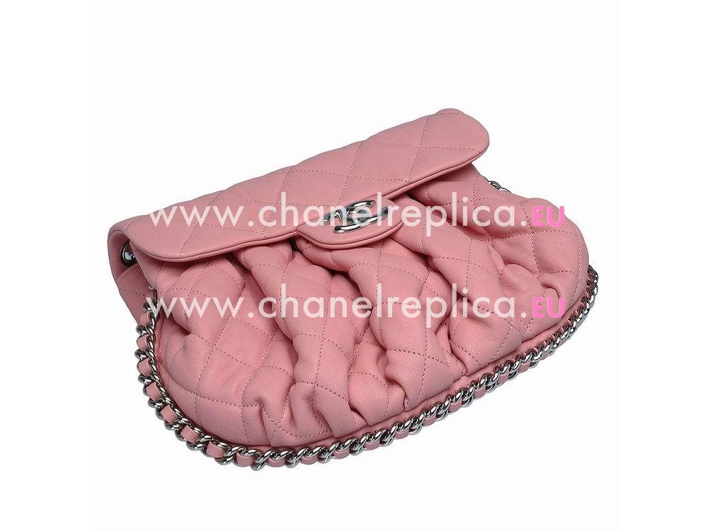 Chanel Quilted Wrinkled Calfskin Leather Crossbody Bag A51453