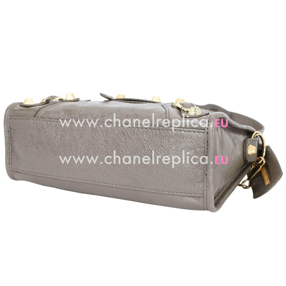 Balenciage City Lambskin Gold hardware Classic Mini Bag Gray B2055257