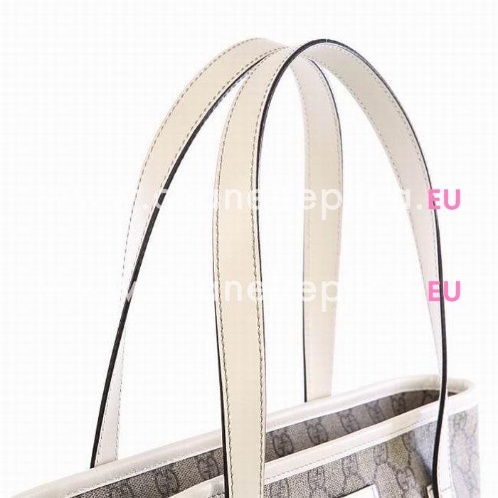 Gucci GG PVC Two Sided Tote Bag In White G5368638