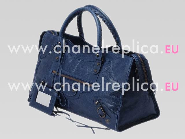 Balenciaga Part-Time Planet Small Stud Bag Royal Blue 168028RB