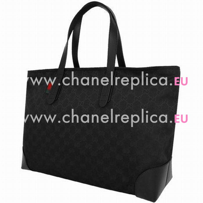 Gucci Classic GG Calfskin Tote Bag In Black G559501