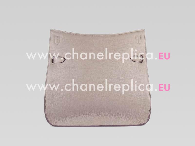 Hermes Jysiere Clemence 31cm Shoulder Bag Gray(Silver) H1096GS