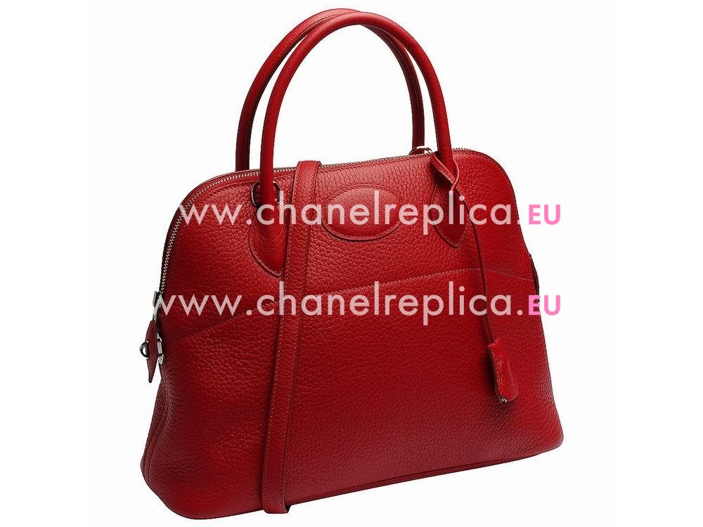 Hermes Bolide 31cm Wine Red Togo Leather Handbag BL319J-RR