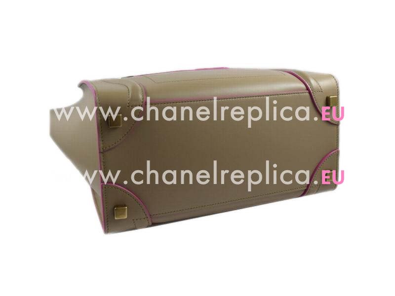 CELINE Calfskin Small Square Luggage Nano Bag Light Coffee CE57602
