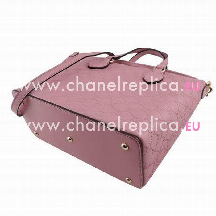 Gucci GG Supreme Calfskin Shoulder/Handle Bag In Pink G559461