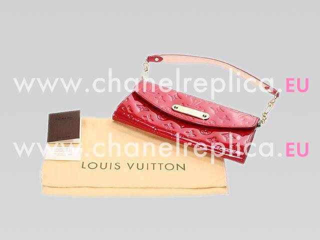 Louis Vuitton Monogram Vernis Sunset Boulevard In Rose Red M93543
