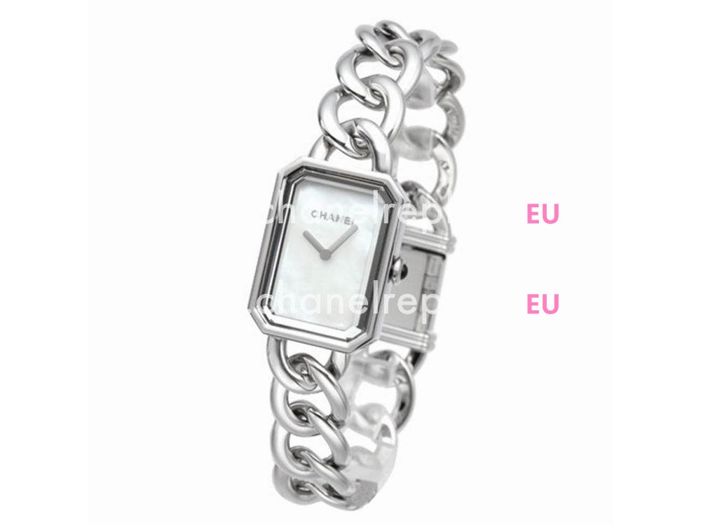 Chanel Premiere White Dial Mother of Pearl Silver Chain Ladies Watch H3251