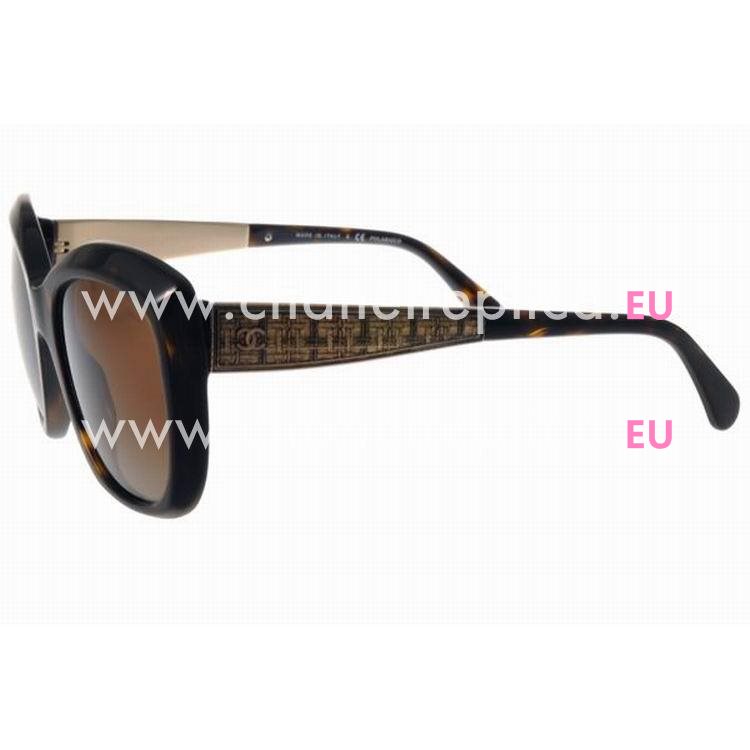 Chanel Classic Logo Sunglasses Amber Brown CN5347 C714S9