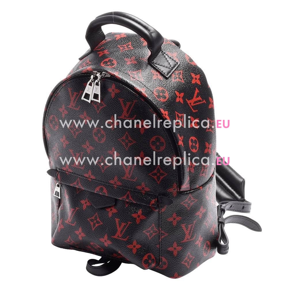 Louis Vuitton Palm Springs PM Calfskin Monogram Canvas Zipper Backpack M41458