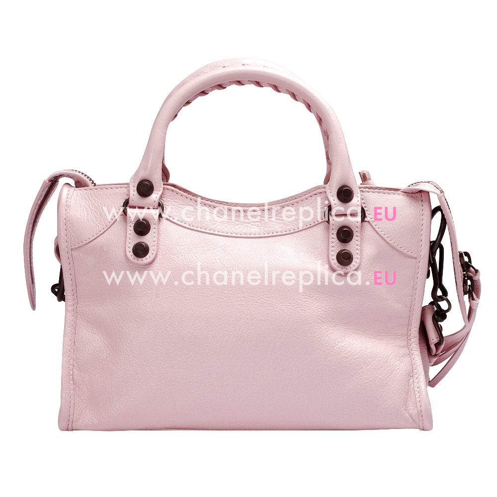 Balenciage City Lambskin Aged Brass hardware Classic Mini Bag Pink B2055057