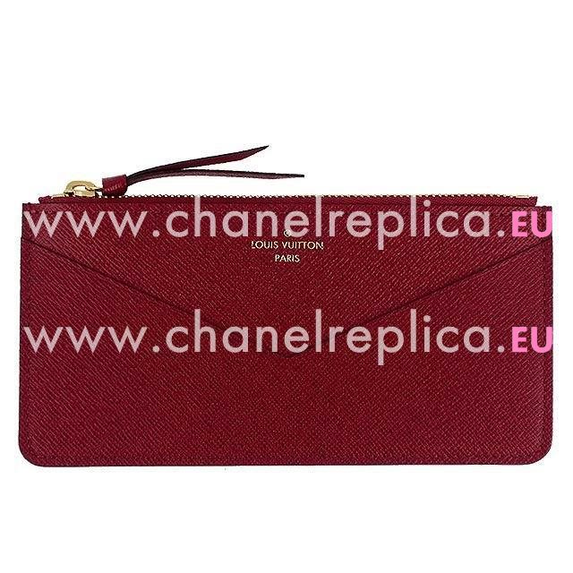 Louis Vuitton Classic Monogram Purse Fuchsia M62155