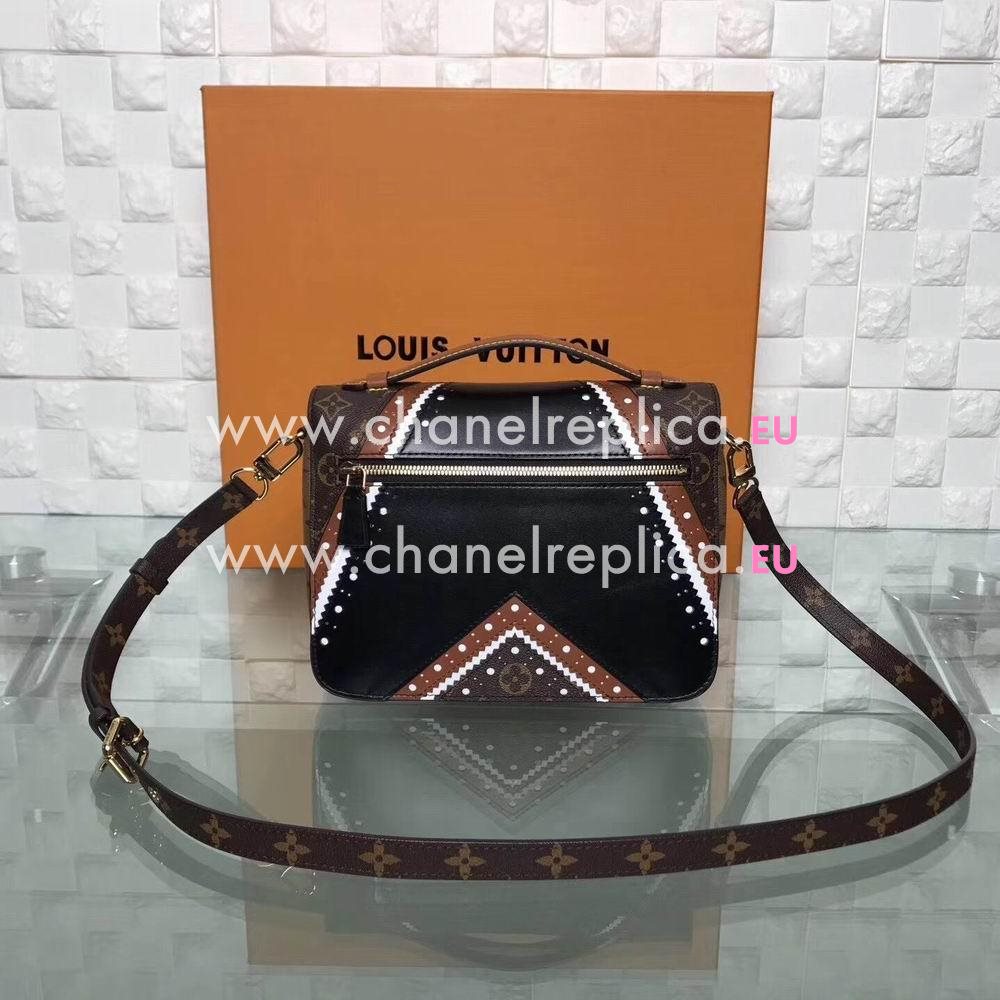 Louis Vuitton Pochette Metis Monogram Canvas Calfskin Shoulder Bag M43488