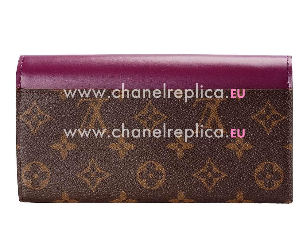 Louis Vuitton Monogram Canvas Sarah Wallet Totem Magenta M61347