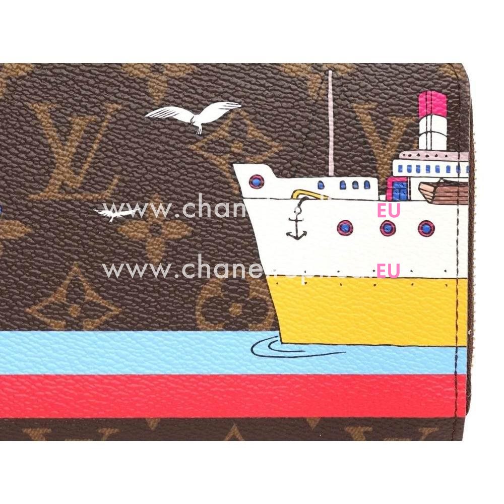 Louis Vuitton Monogram Canvas Zippy Wallet M62135