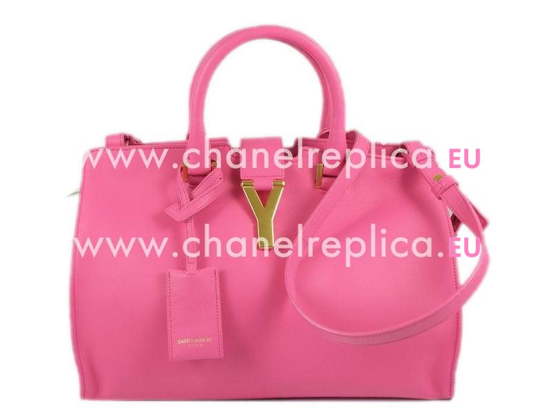 YSL Petit Cabas Chyc Y Calfskin Doctor Small Bag Hote Pink YSL518460