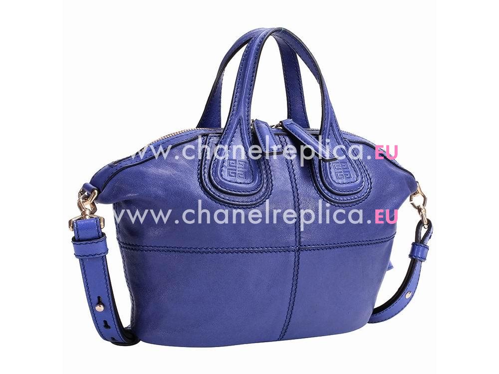 GiGivenchy Nightingale Micro Bag In Lambskin Blue G521703