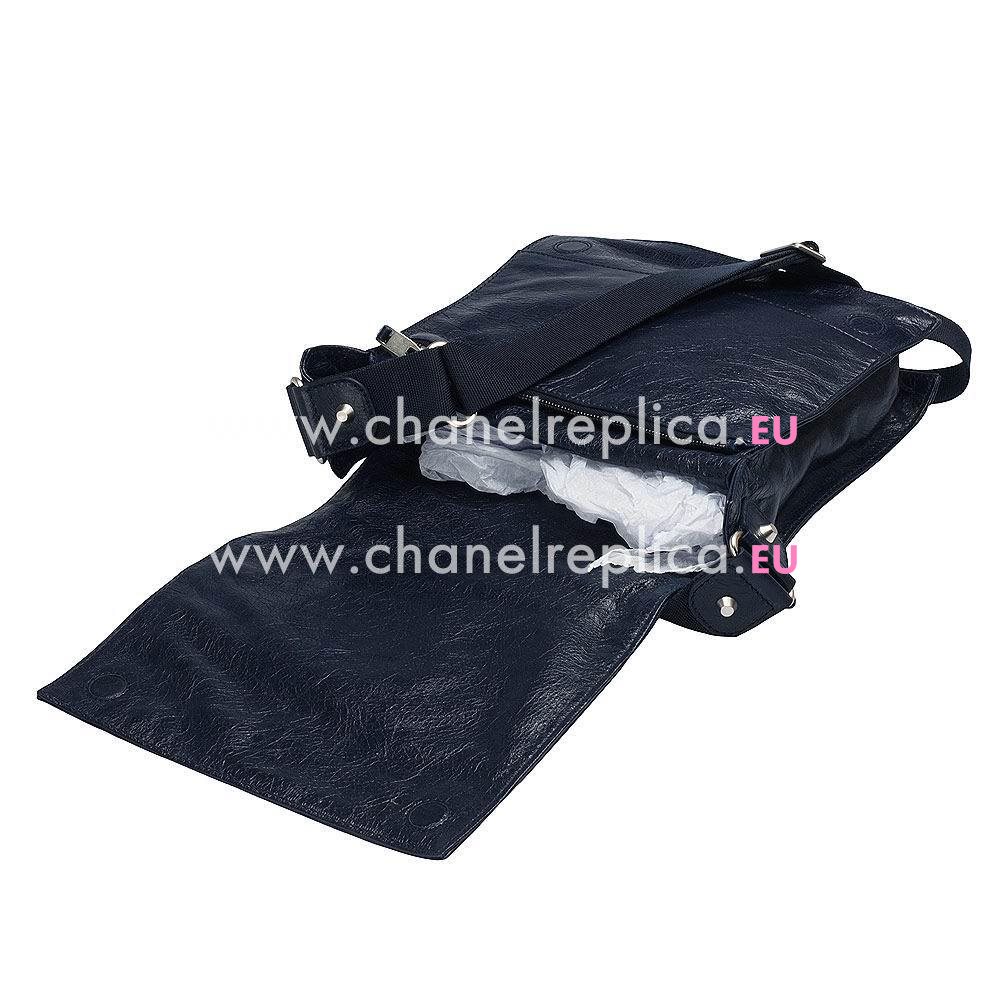 Balenciaga Classic Utility Lambskin ShoulderBag Navy Blue B6112202