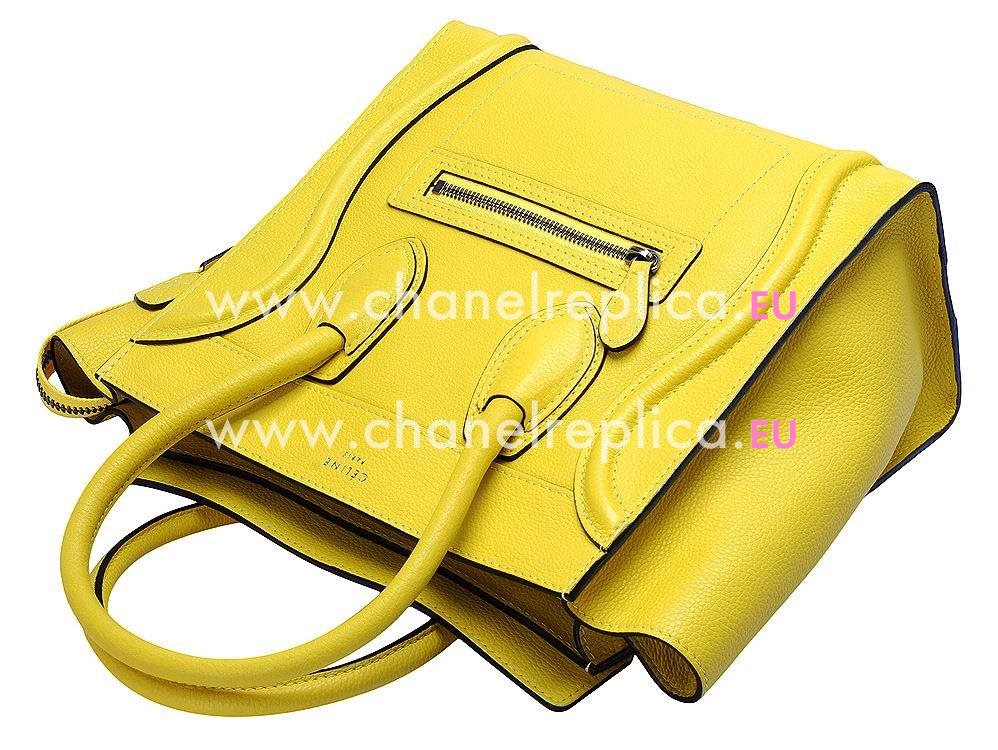 Celine Micro Luggage Bubble Calfskin Nano Bag Light Yellow CE52212