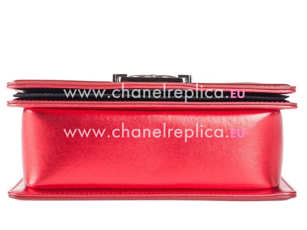 Chanel Boy Collection Patent Leather Mini Size Bag Red A67086