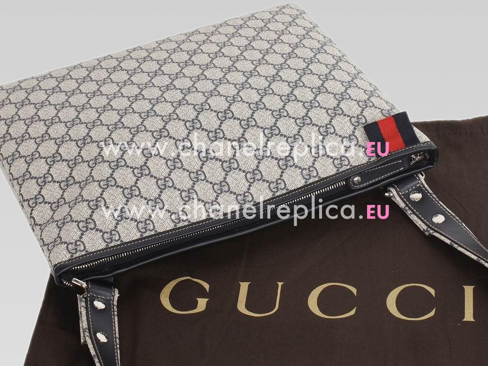 Gucci Double G weaving Shoulder Bag In Blue G477267