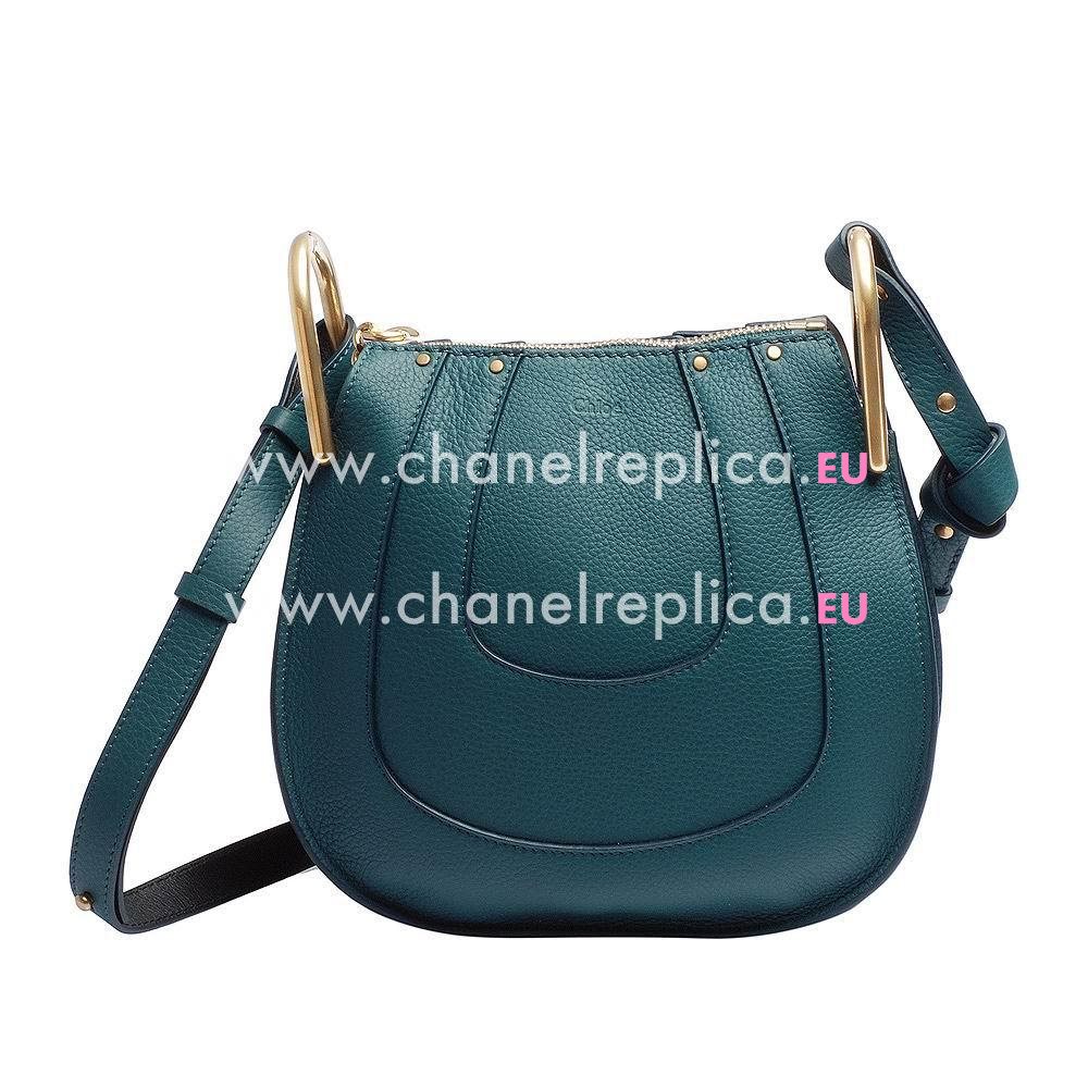 Chloe Haylet Calfskin Leather Shoulder Bag Blue Green C55649967