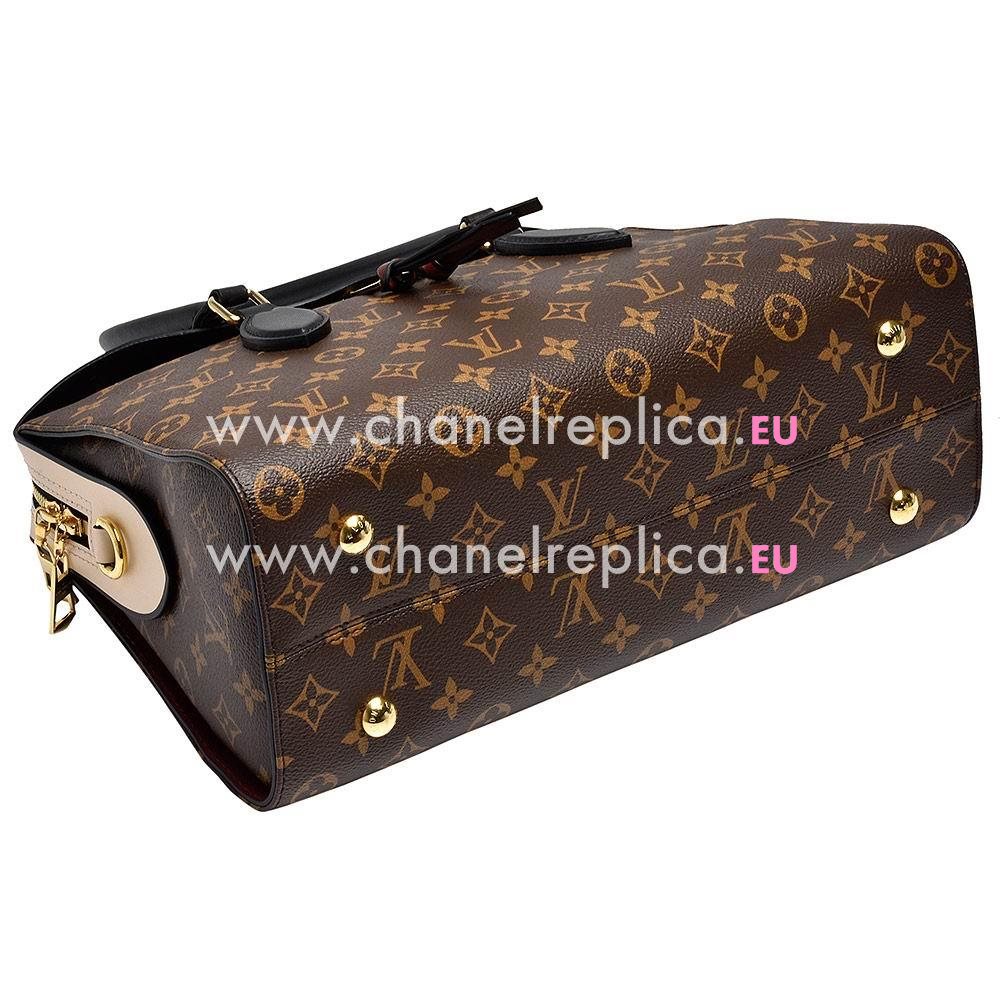 Louis Vuitton Monogram Canvas With Cowhide Leather Tuileries Creme M43571