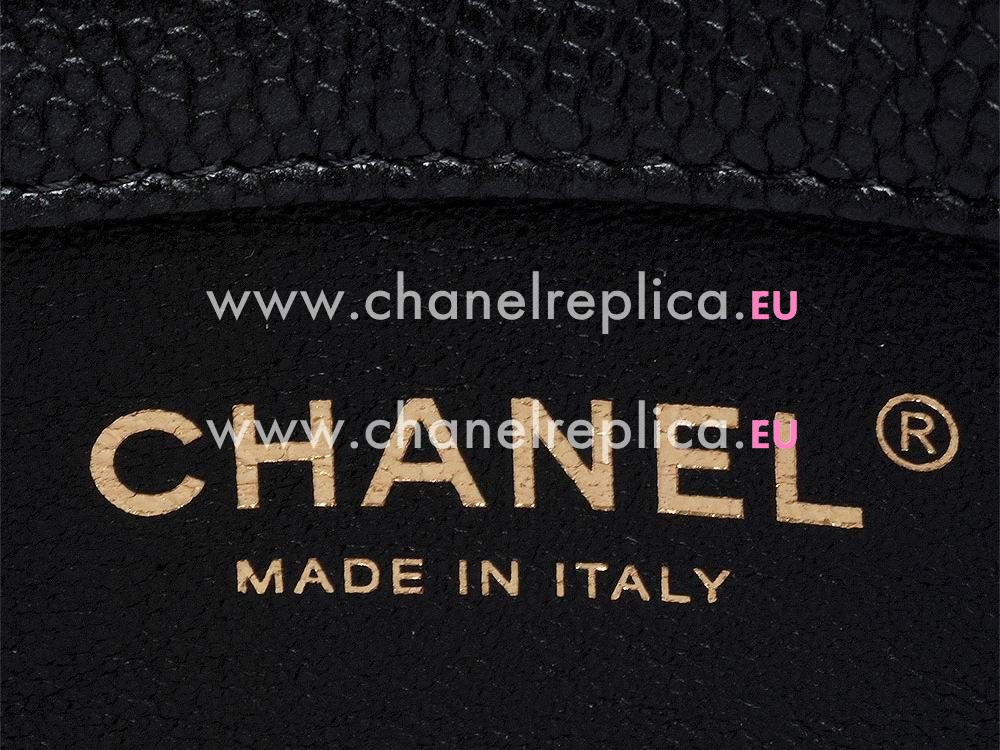 Chanel Caviar Mini Coco Bag Gold Chain 65051C-BLK-SS